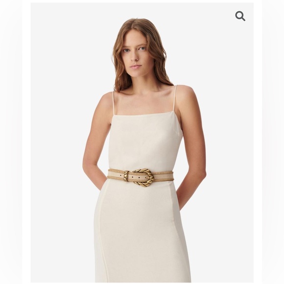 IRO RALNISPE SILK DRESS Champagne